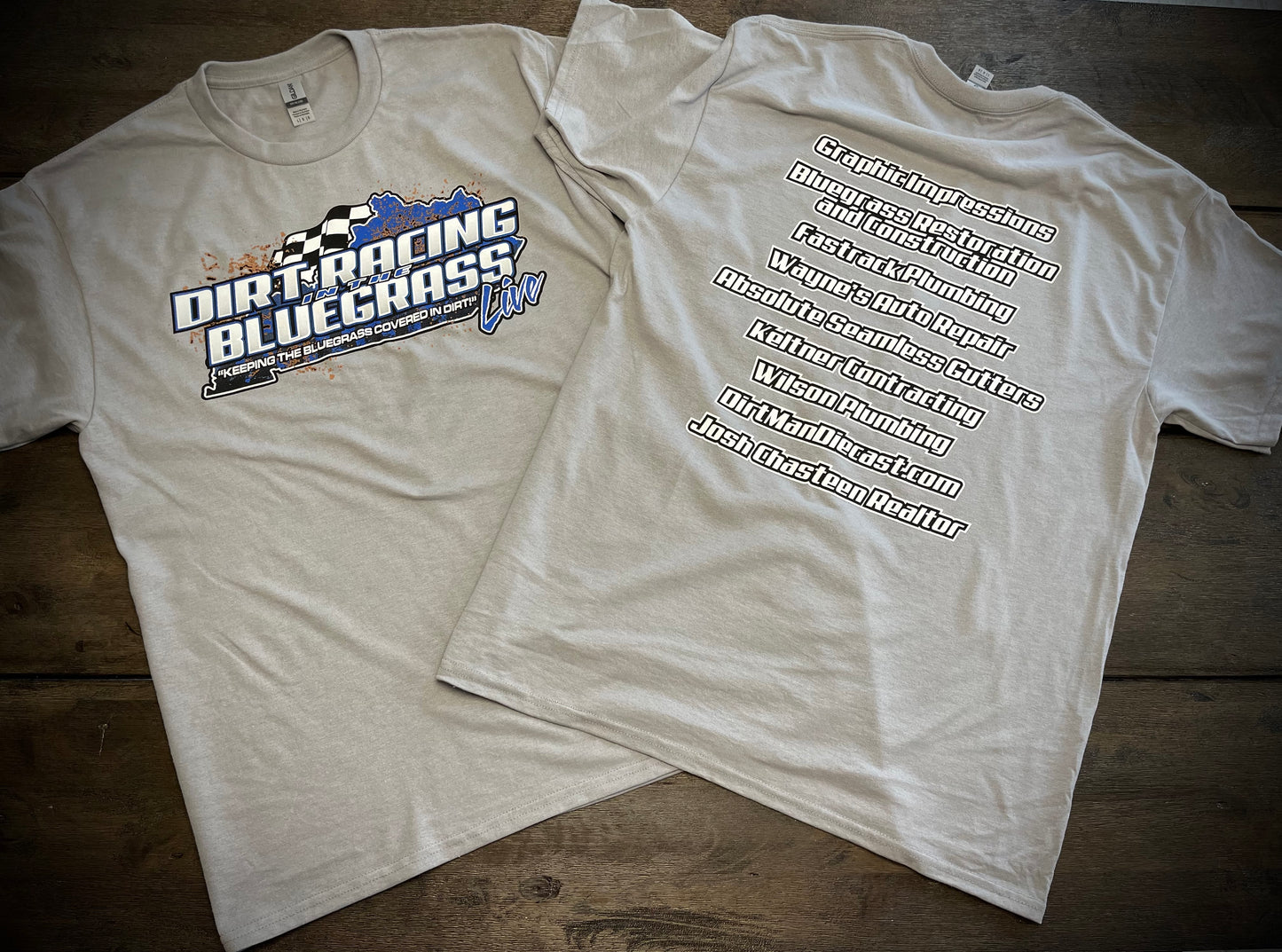 Dirt Racing in the Bluegrass Gray T-Shirt